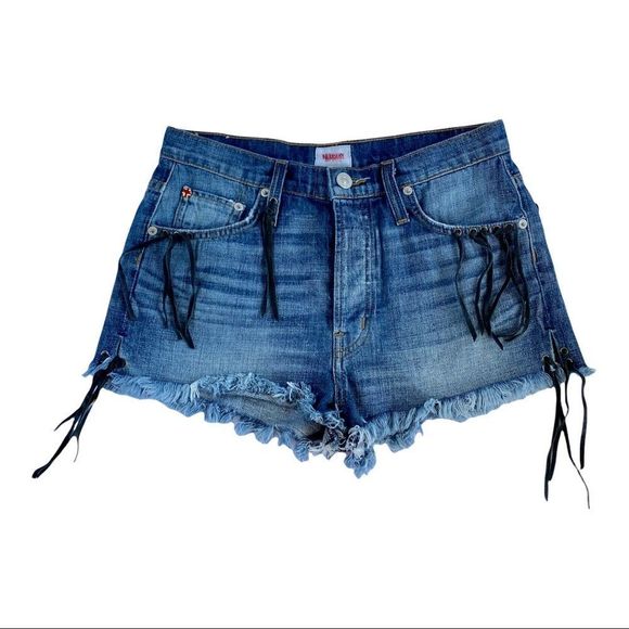 Hudson Tori Denim Slouch Shorts - Picture 2 of 10